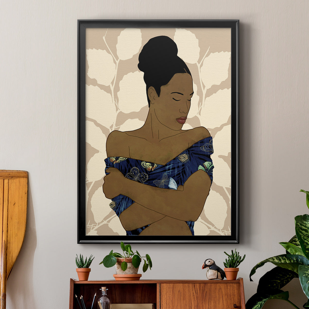 Ethnic Beauty II - Modern Framed Canvas Print