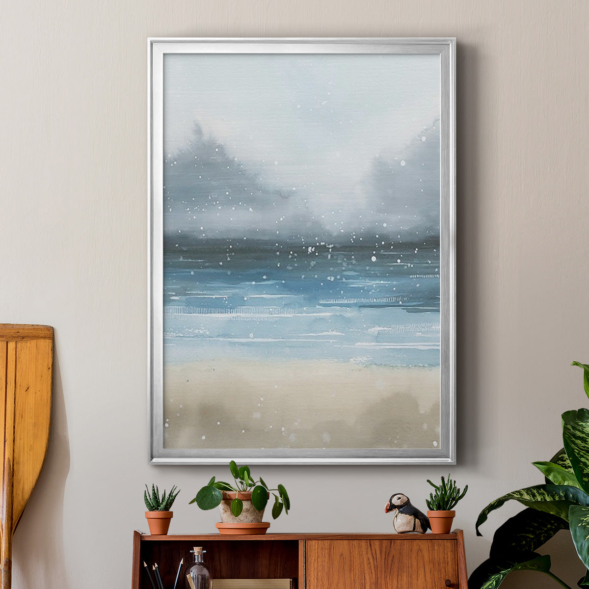 Stars and the Sea II - Modern Framed Canvas Print