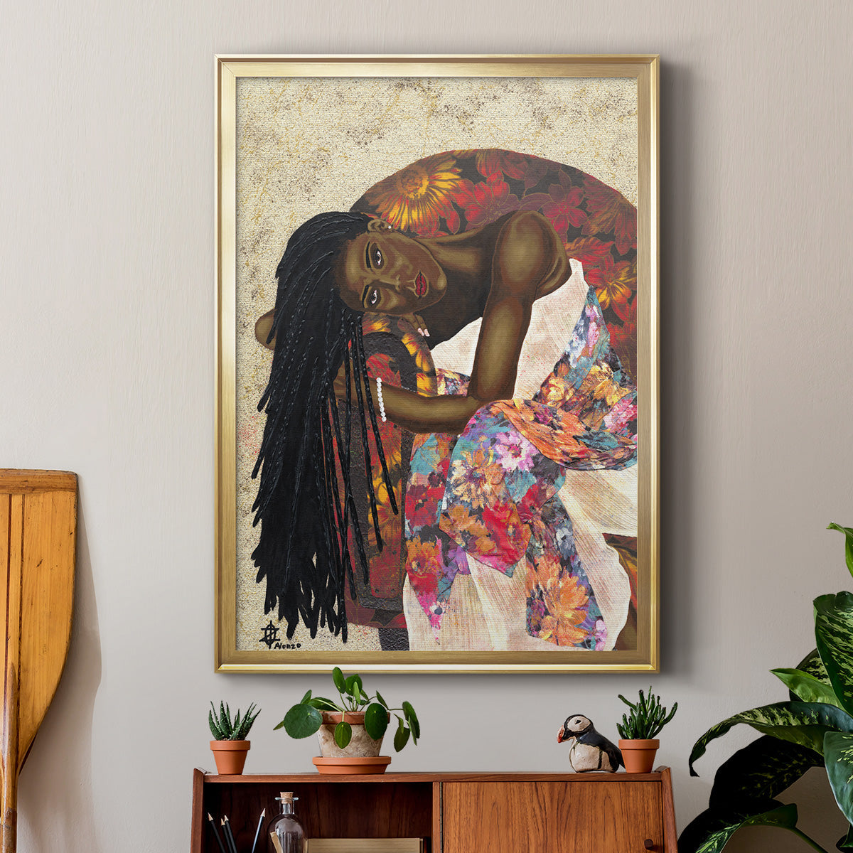 Woman Strong III - Modern Framed Canvas Print