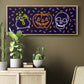 Neon Halloween Collection D - Floater Framed Canvas Print