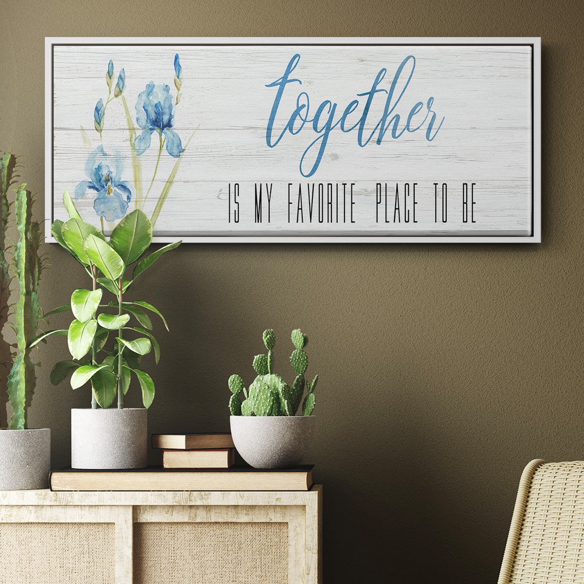 Together - Floater Framed Canvas Print