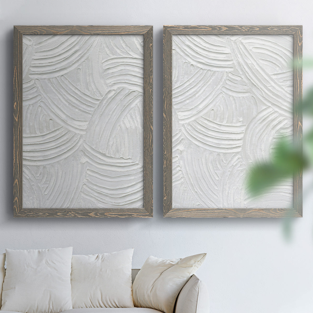 Sandstone Grooves I - Premium Framed Canvas 2 Piece Set - Ready to Hang