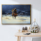 Bringing Christmas Home - Framed Gallery Wrapped Canvas in Floating Frame