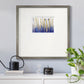 Blue and Gold Abstract V - Double Matboard Framed Print