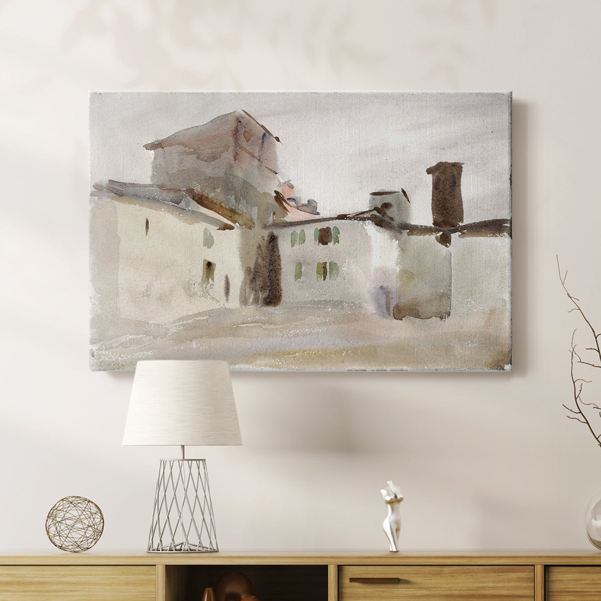 Vintage Village XXVII - Canvas Art Print