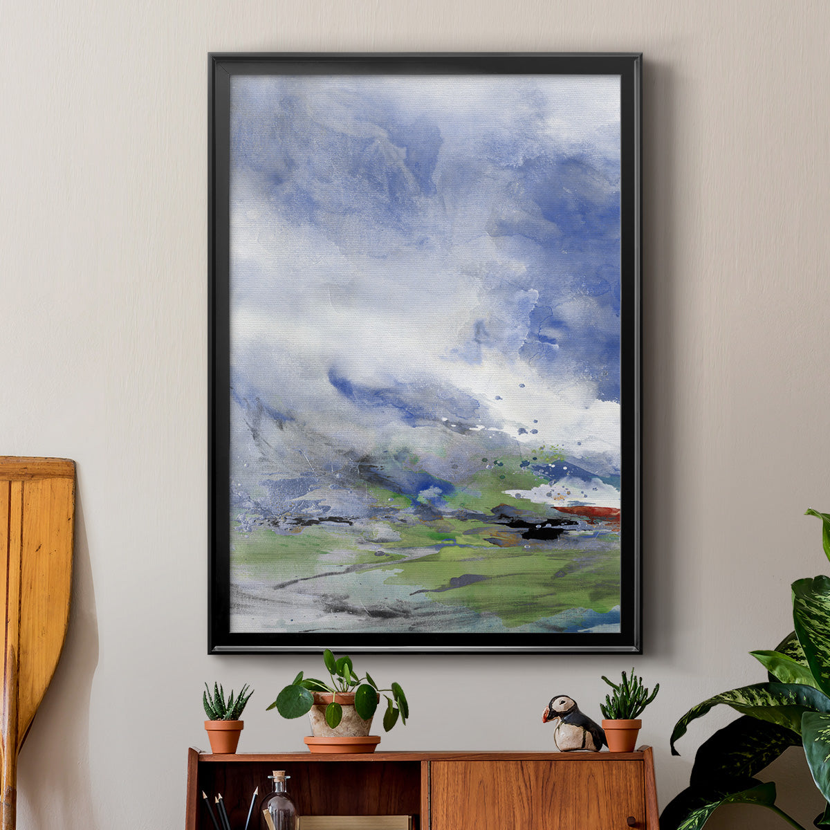 Spring Air - Modern Framed Canvas Print