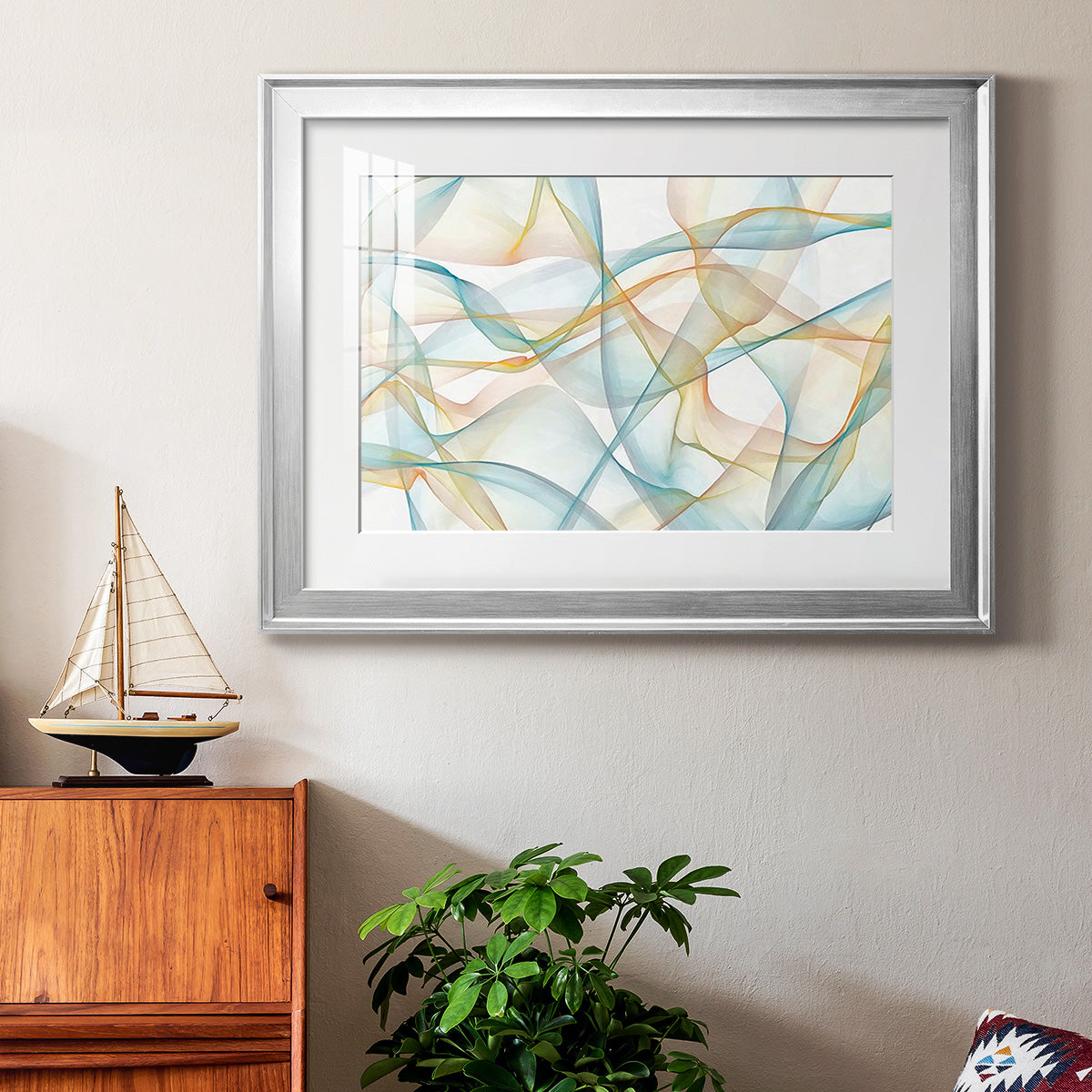 Curves and Waves VI Premium Framed Print - Ready to Hang