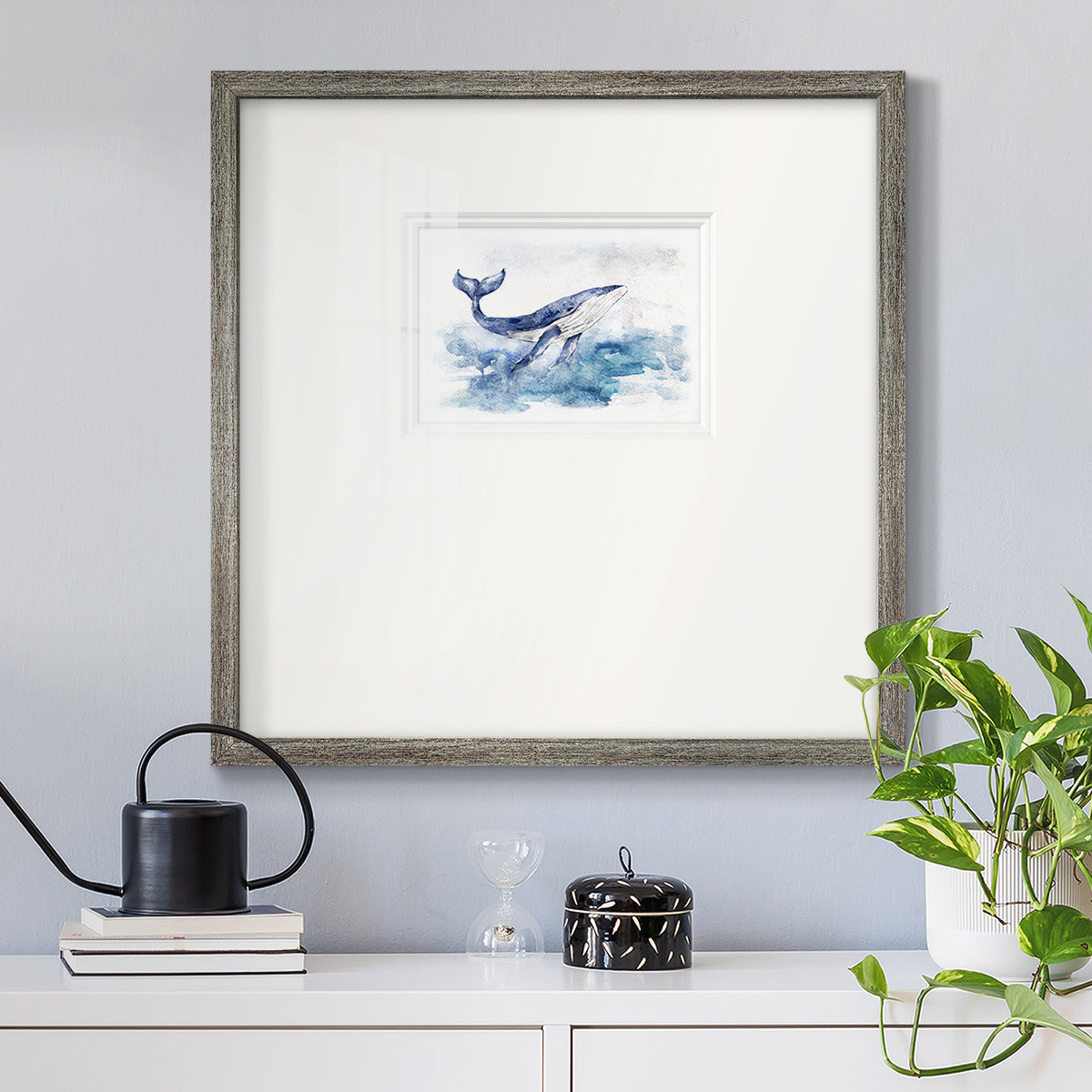 Beautiful Breach Premium Framed Print Double Matboard