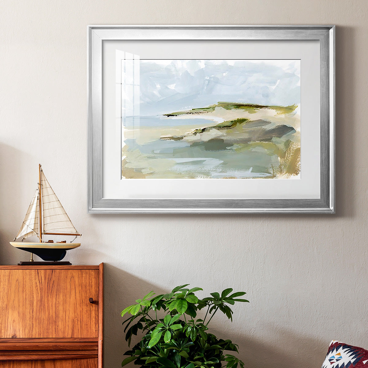 Sea Cove Impression I Premium Framed Print - Ready to Hang