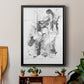 Graphite Abstract I - Modern Framed Canvas Print