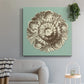 CKd Celadon&Mocha Rosette III (NC) - Canvas Art Print
