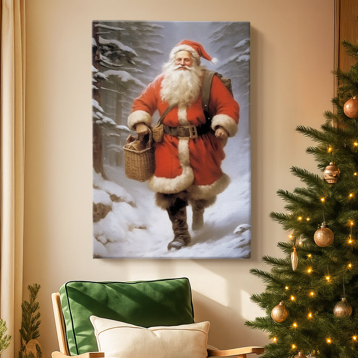 Warm Scarlet Serenade of Lantern - Canvas Art Print