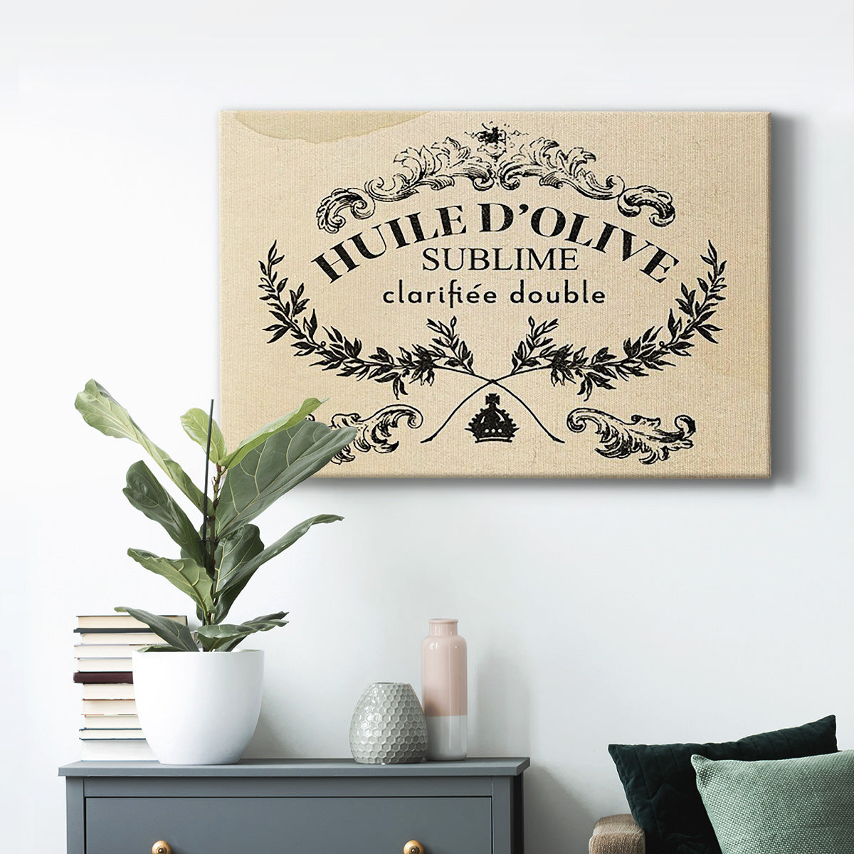 Antique French Label IV - Canvas Art Print