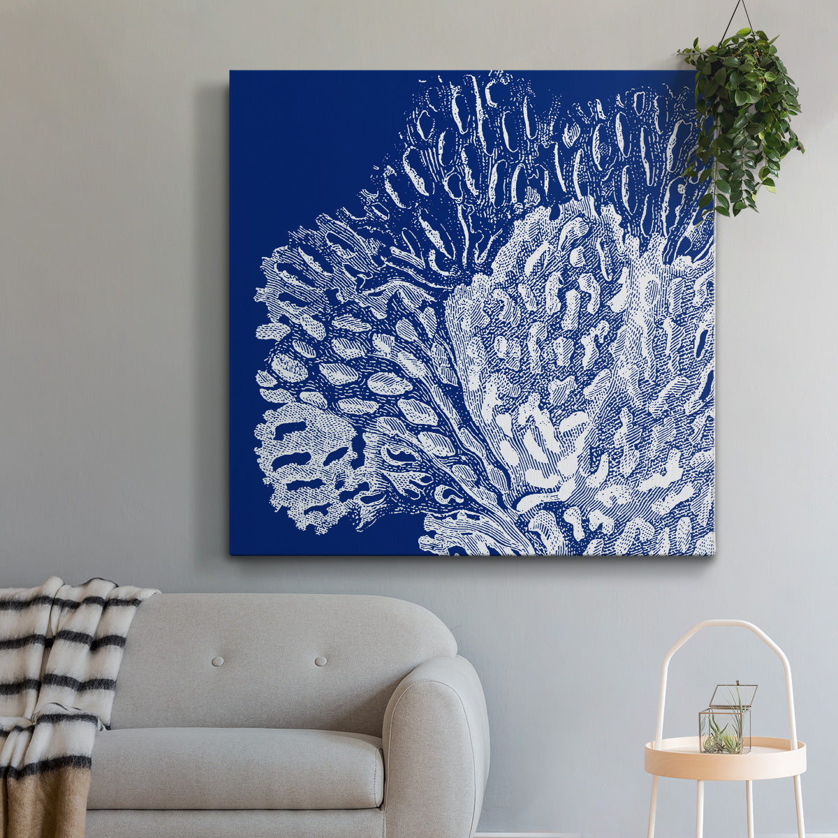 Saturated Coral III - Canvas Art Print