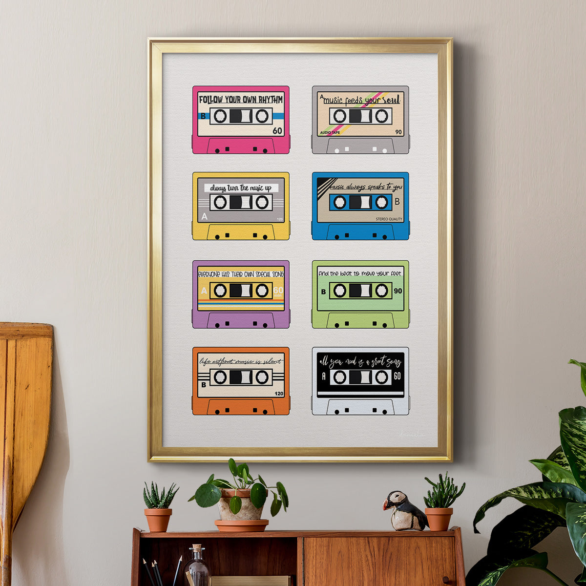 Musical Inspiration - Modern Framed Canvas Print