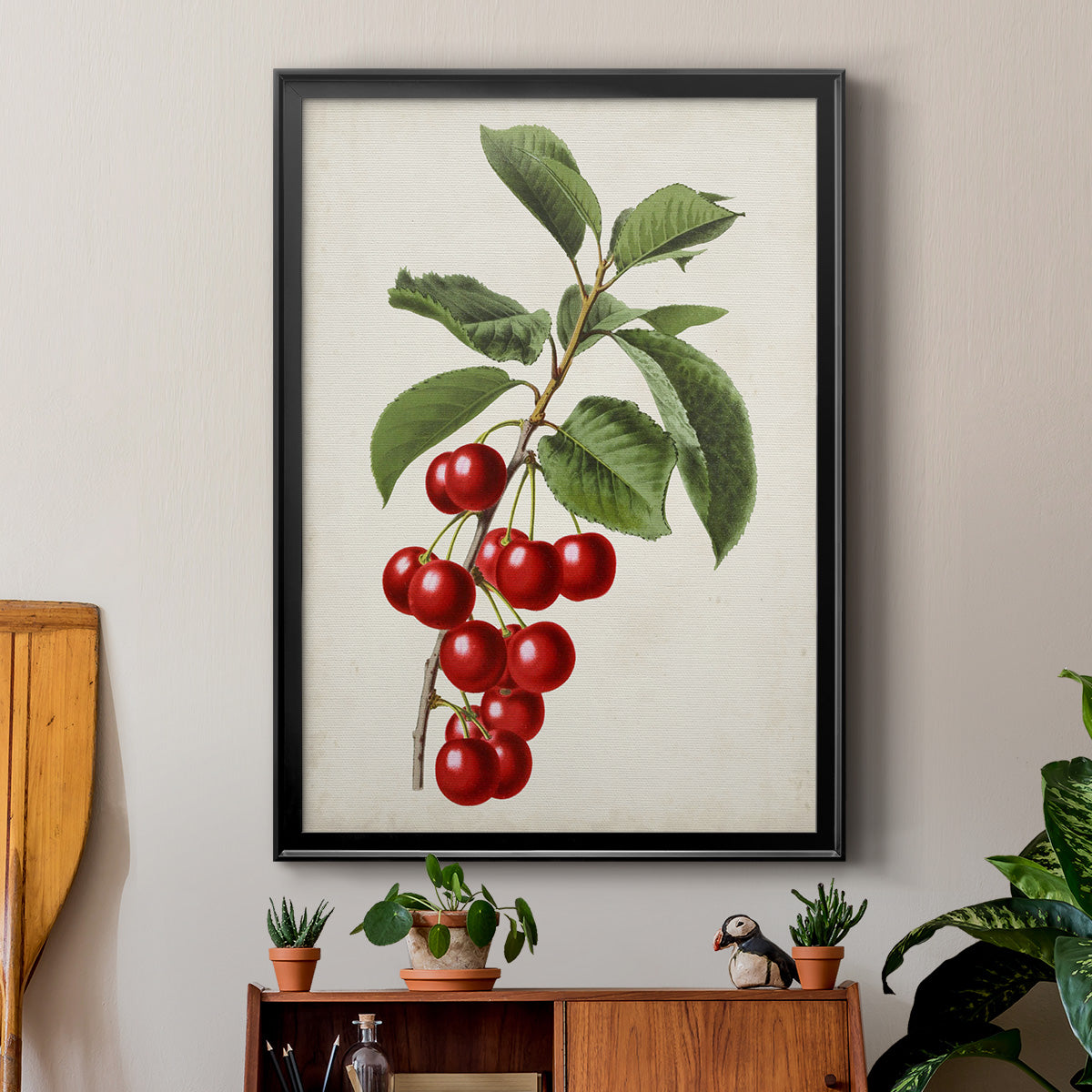 Antique Fruit II - Modern Framed Canvas Print