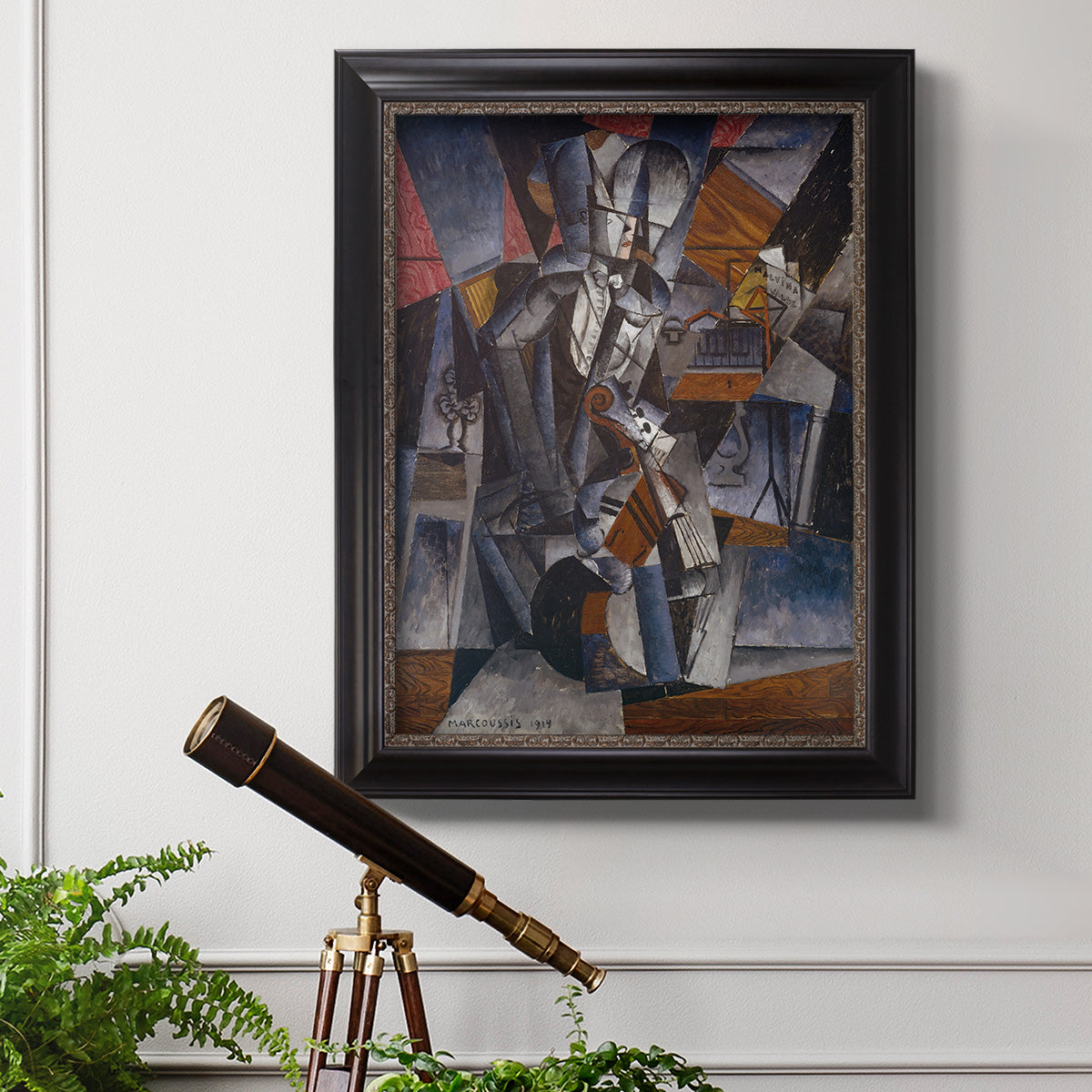 The Musician - Ornate Framed Canvas Print