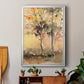 Fall Foliage Watercolor II - Modern Framed Canvas Print