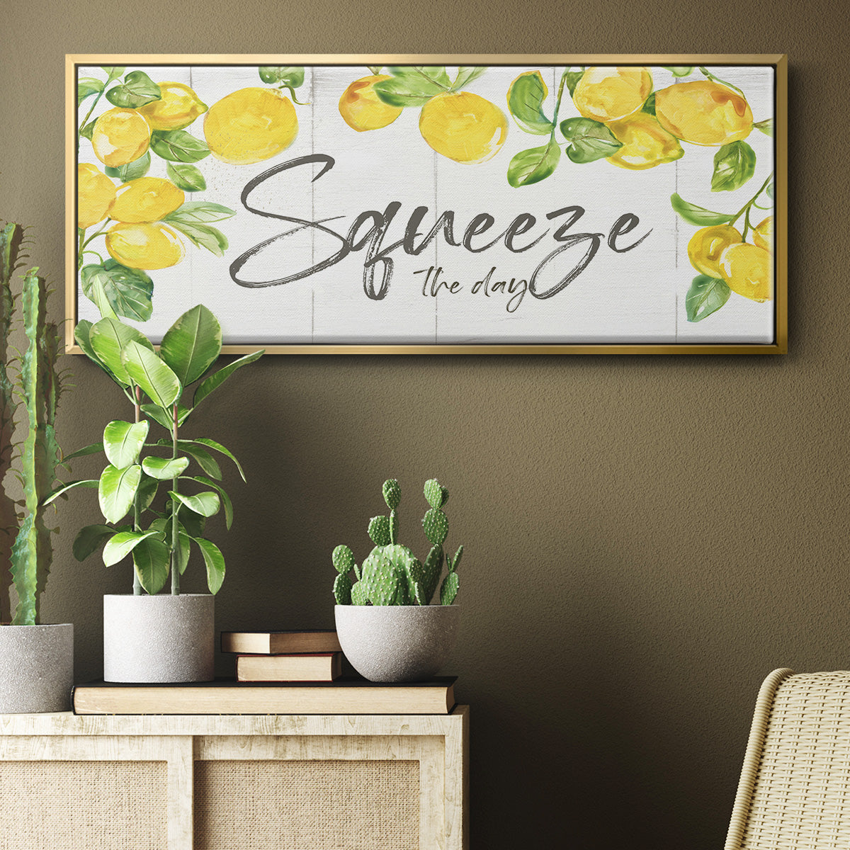 Lemon Squeeze - Floater Framed Canvas Print