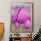 Magenta Stem - Modern Framed Canvas Print
