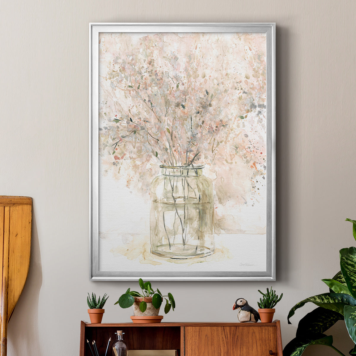 Delicate Arrangement II - Modern Framed Canvas Print