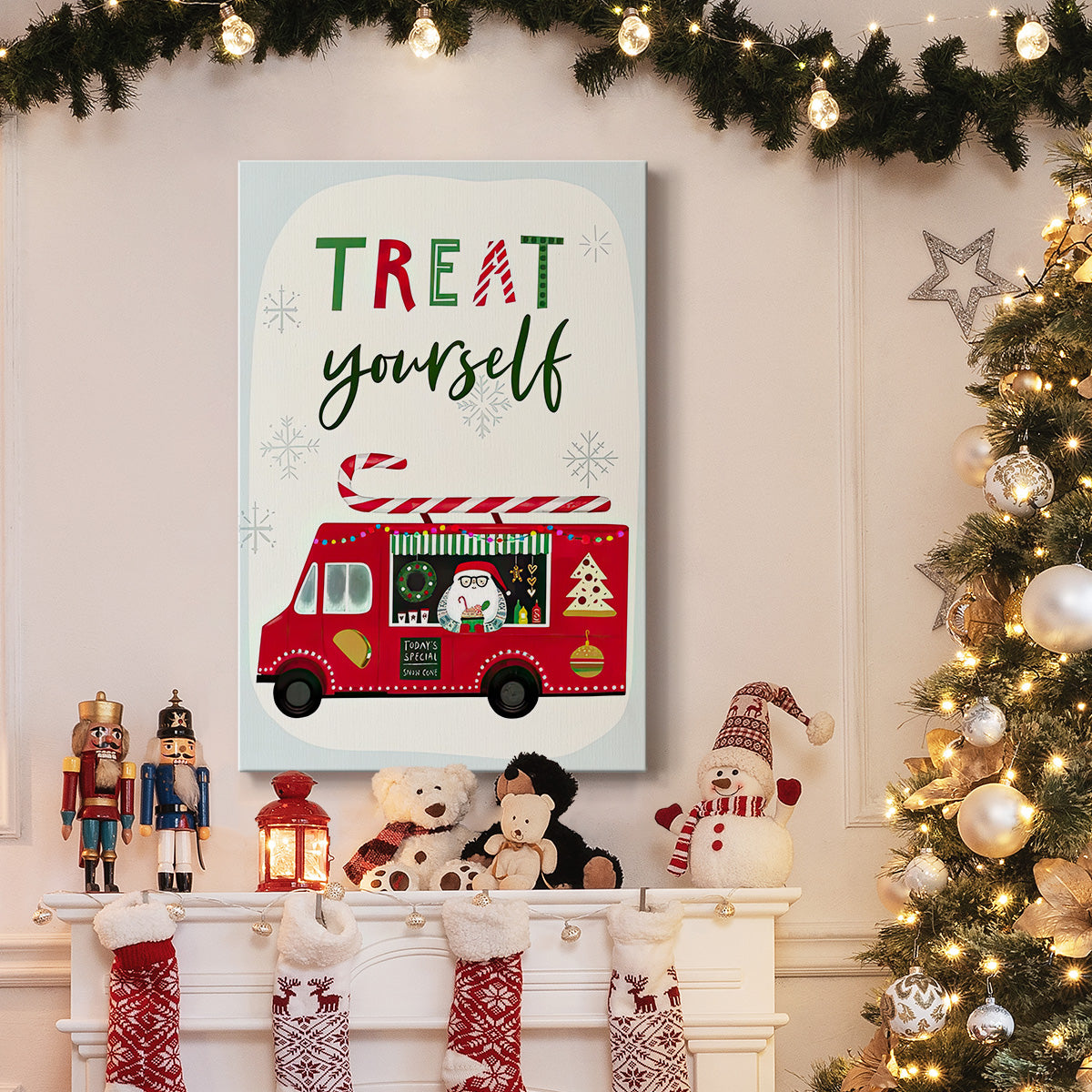 Santa's Foodtruck Collection B - Gallery Wrapped Canvas