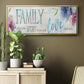 Family Love Story - Floater Framed Canvas Print