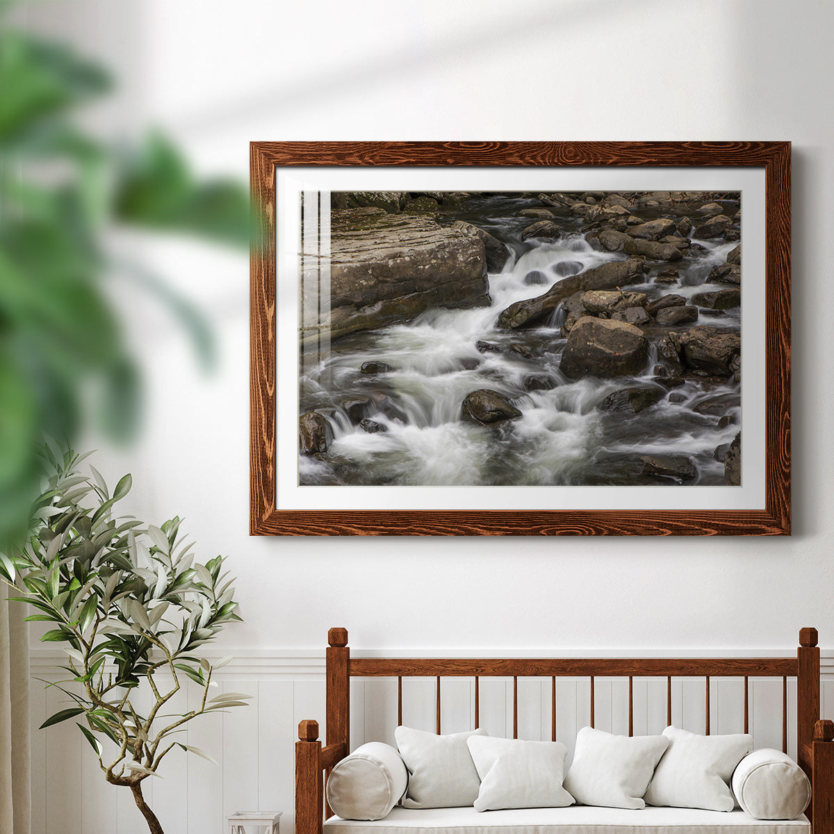 Rushing Calm-Premium Framed Print - Ready to Hang