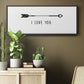 Love Arrow I - Floater Framed Canvas Print
