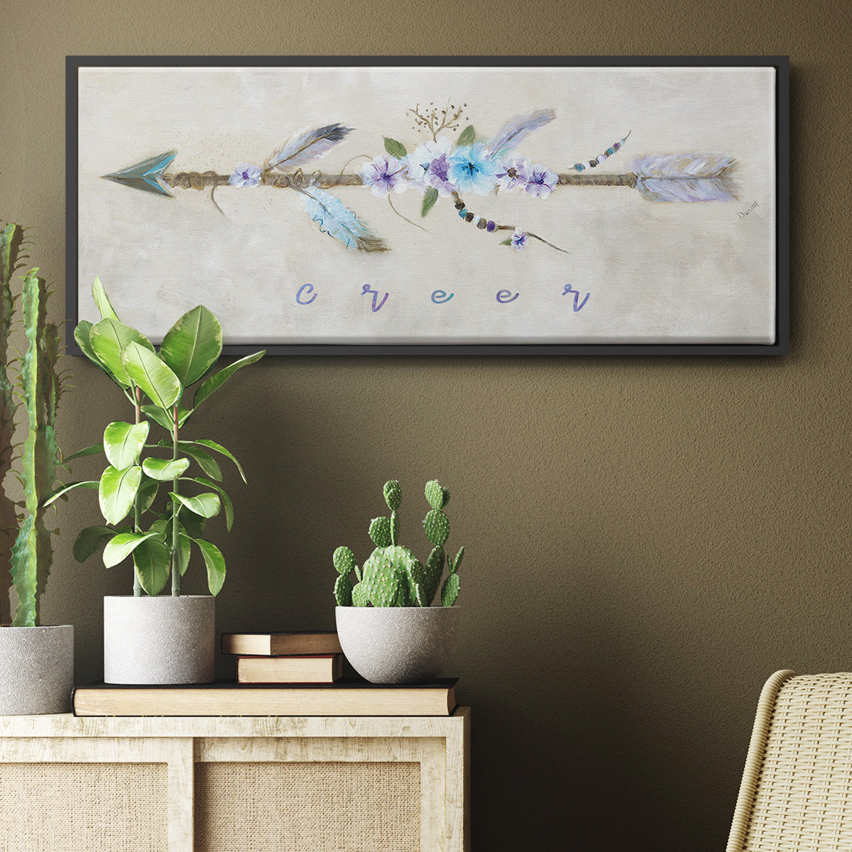 Creer - Floater Framed Canvas Print