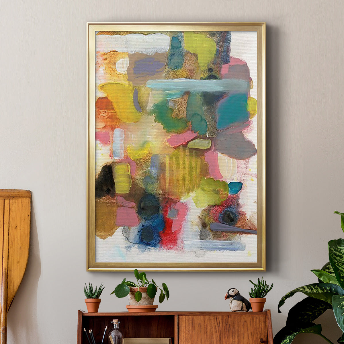 Everything at Once II - Modern Framed Canvas Print