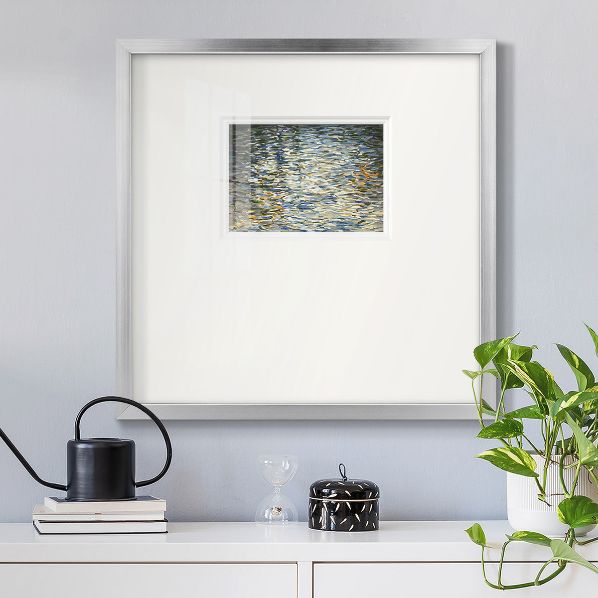 Water Reflections- Premium Framed Print Double Matboard