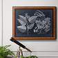 Foliage on Navy III Premium Framed Canvas- Ready to Hang