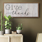 Give Thanks - Floater Framed Canvas Print
