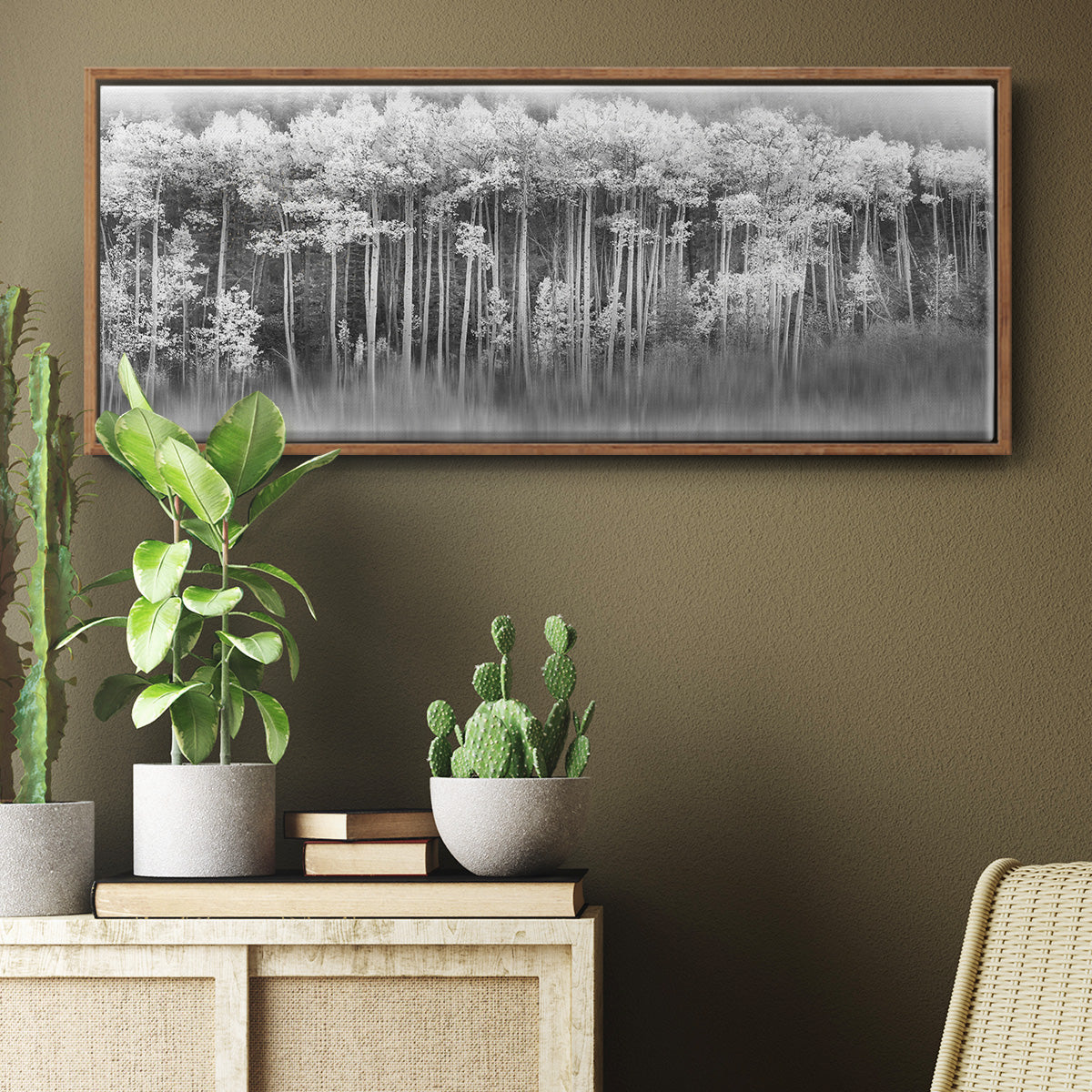 Dreamy Aspen - Floater Framed Canvas Print