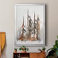 Rustic Evergreens I - Modern Framed Canvas Print