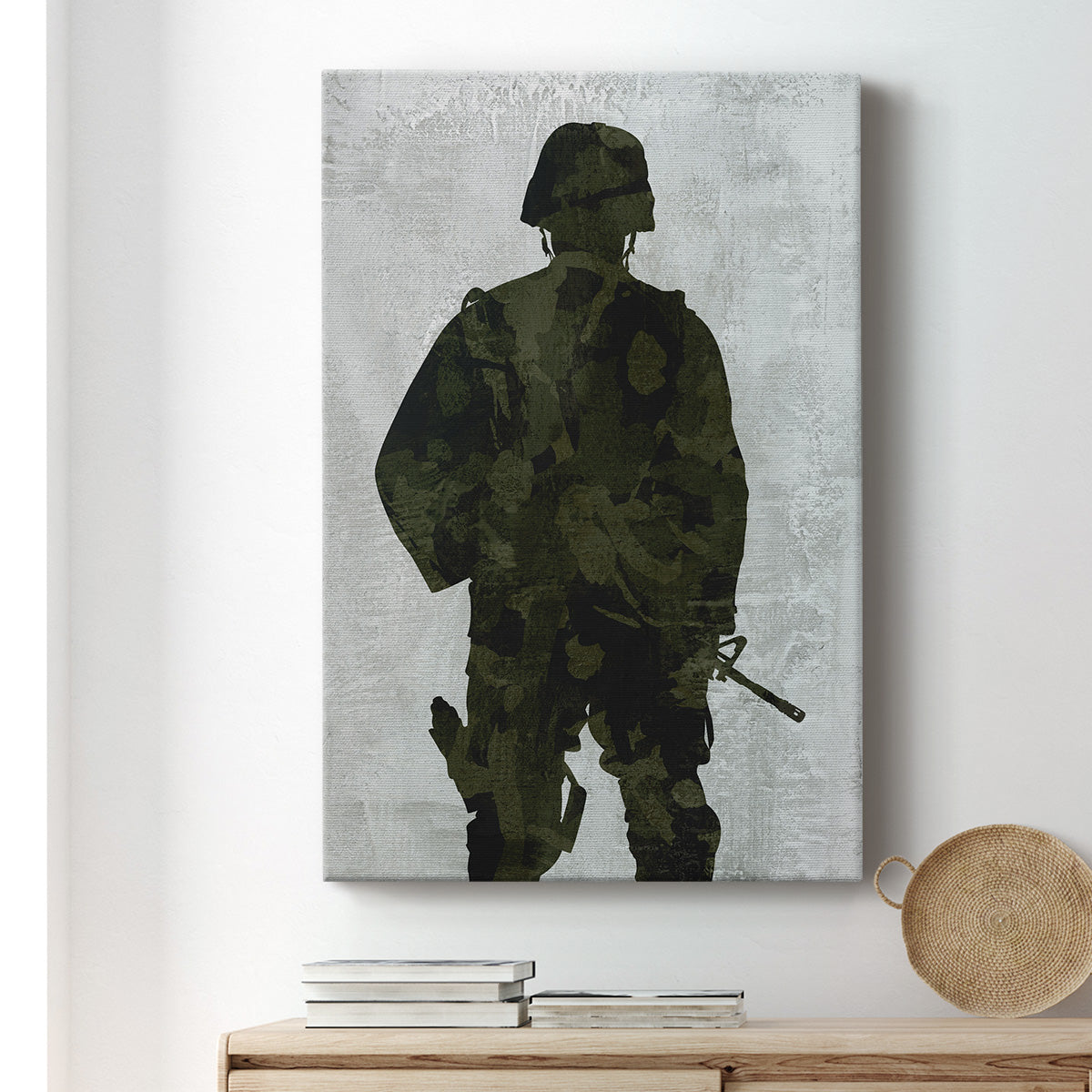 Soldier Silhouette - Canvas Art Print