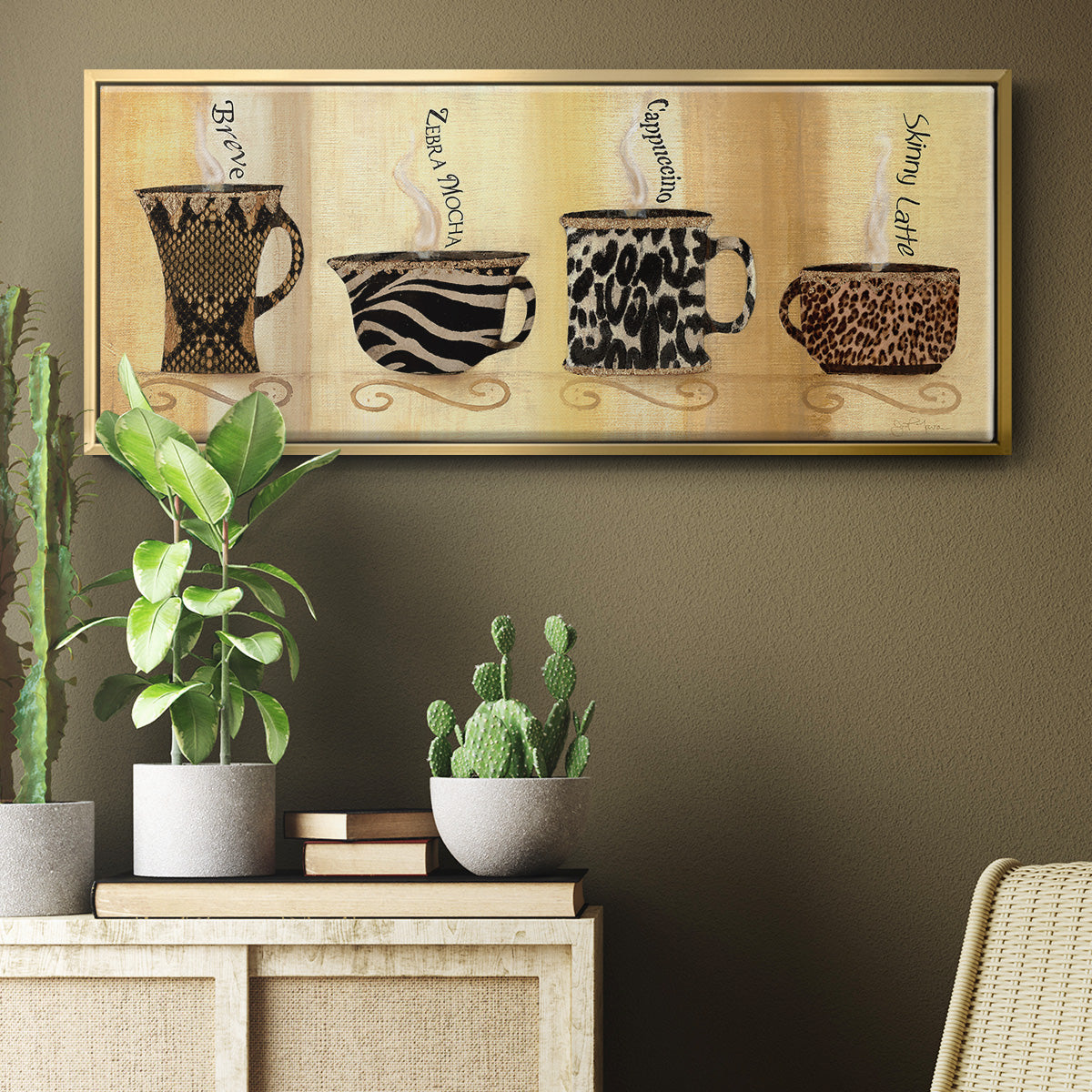 Café Exotica II - Floater Framed Canvas Print