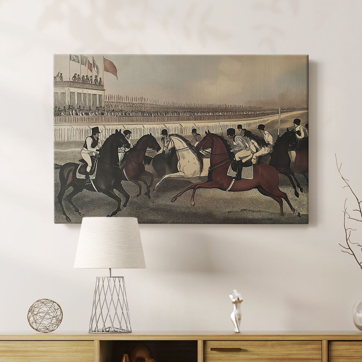 Vintage Jockey LVII - Canvas Art Print