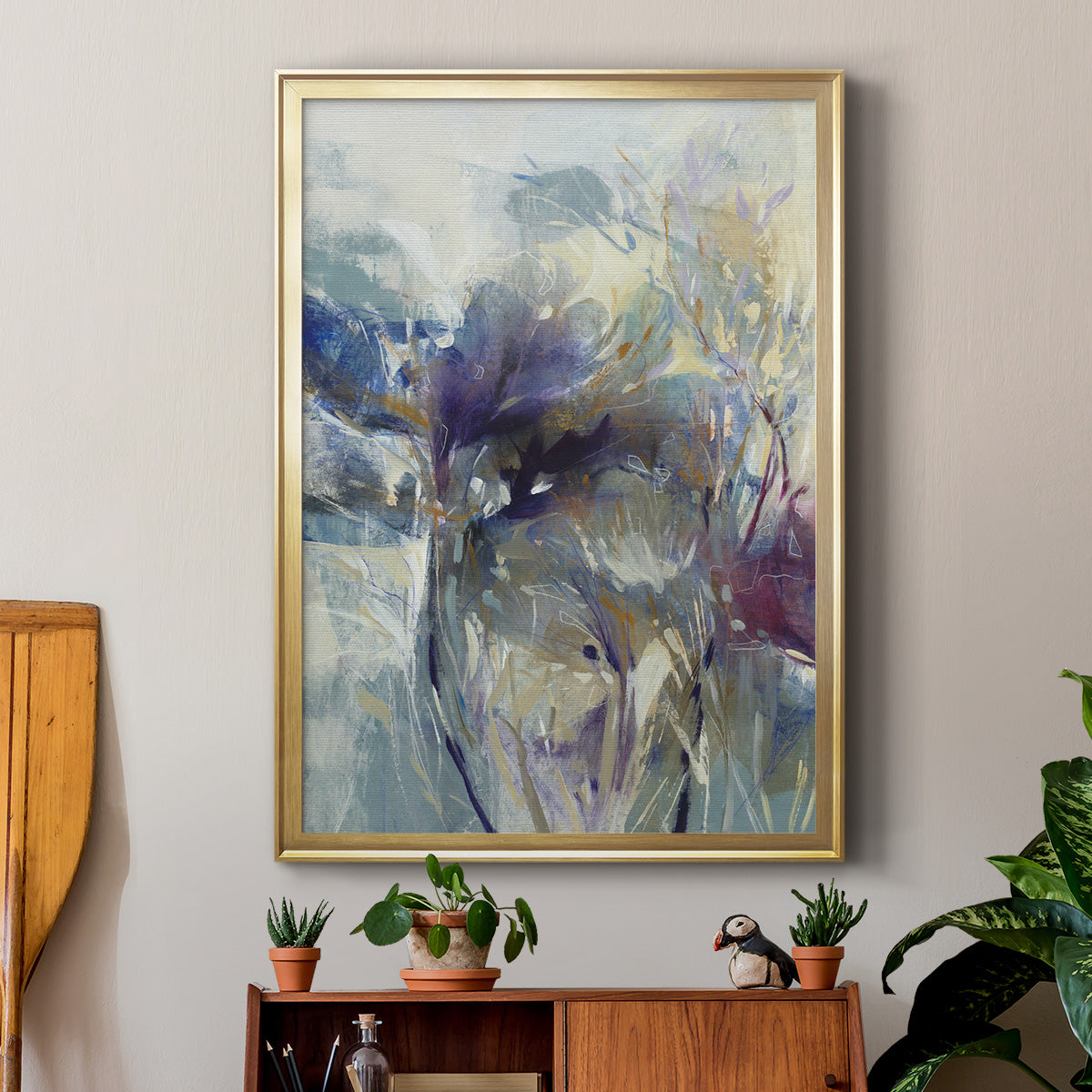 Meadow Saffron I - Modern Framed Canvas Print