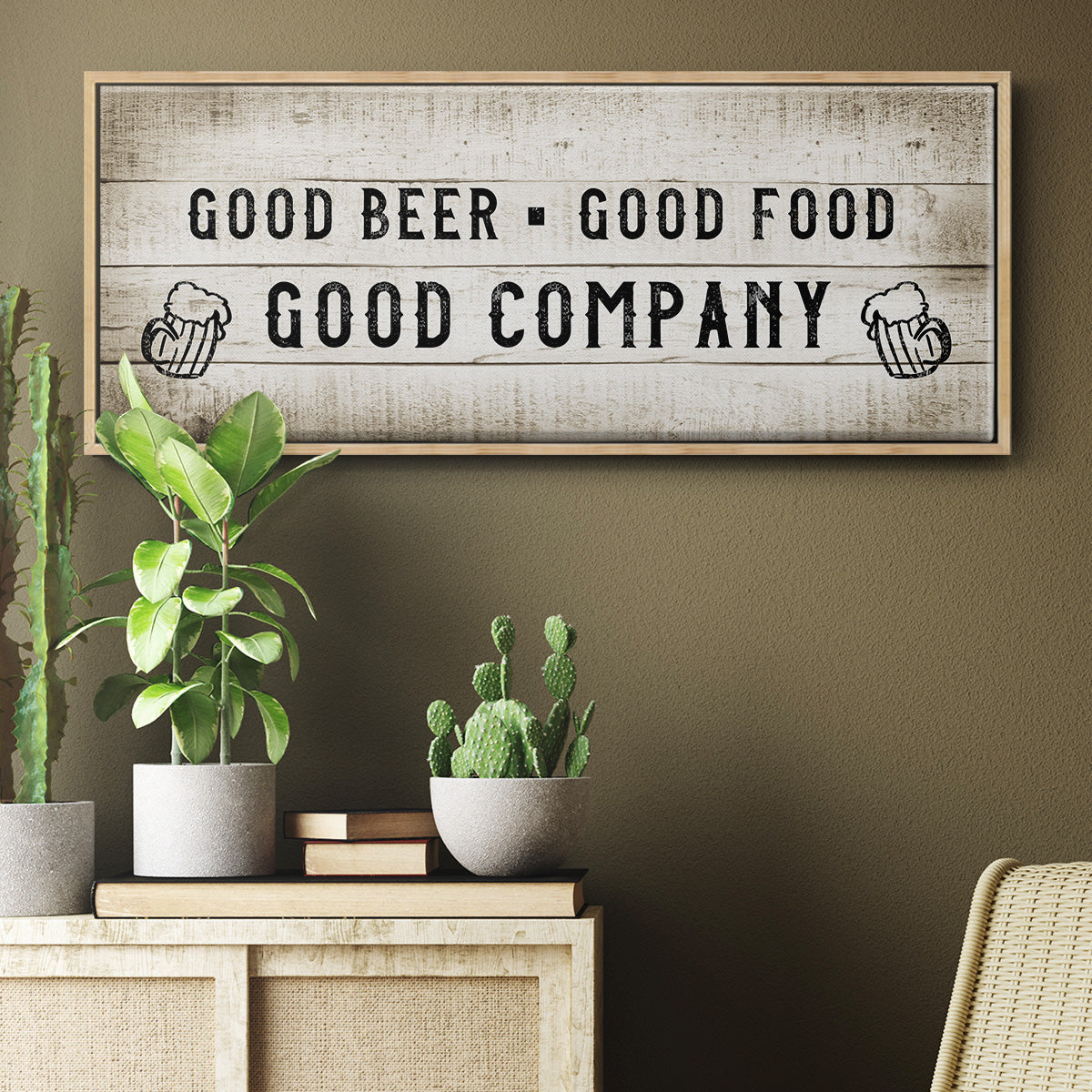 Good Company - Floater Framed Canvas Print