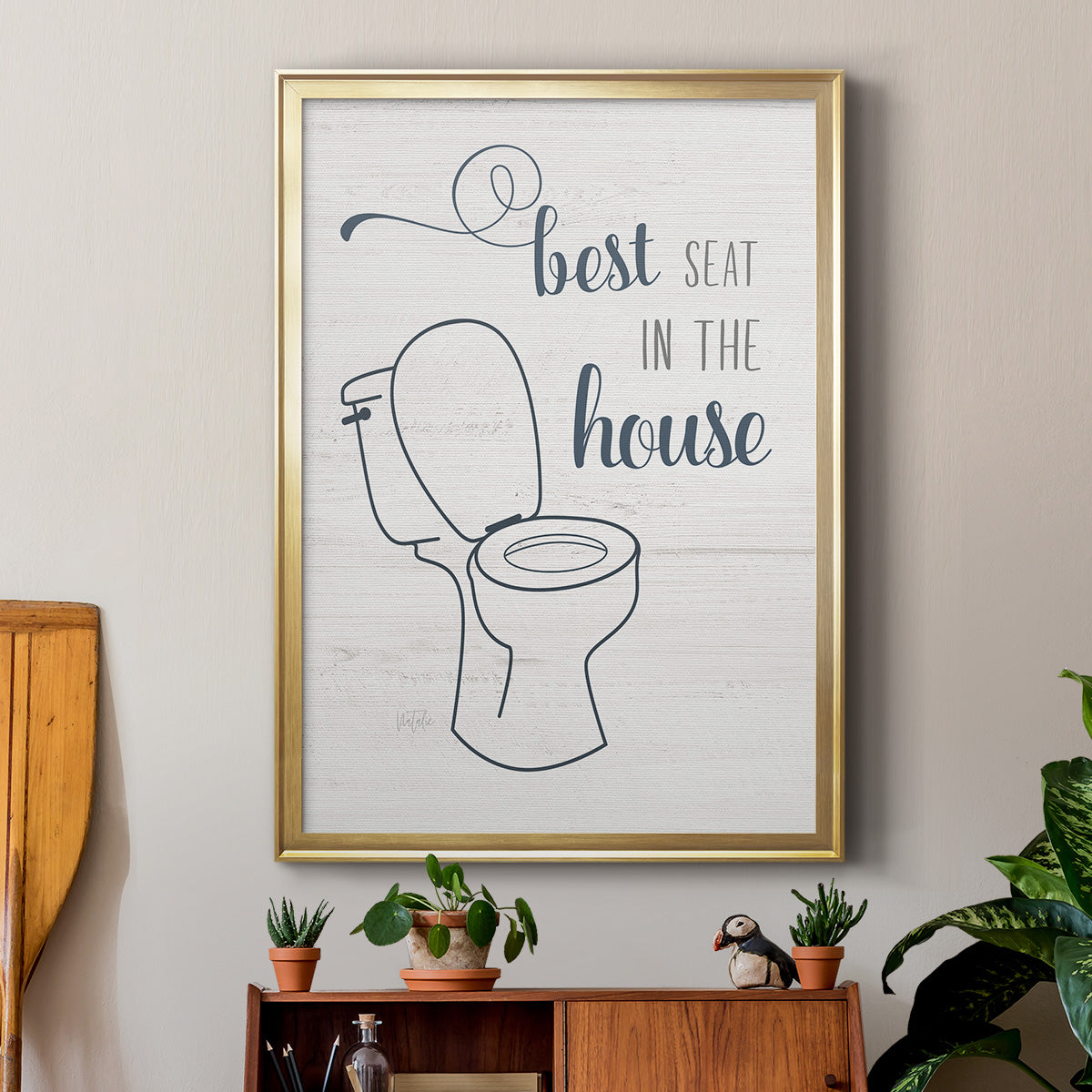 Best Seat - Modern Framed Canvas Print