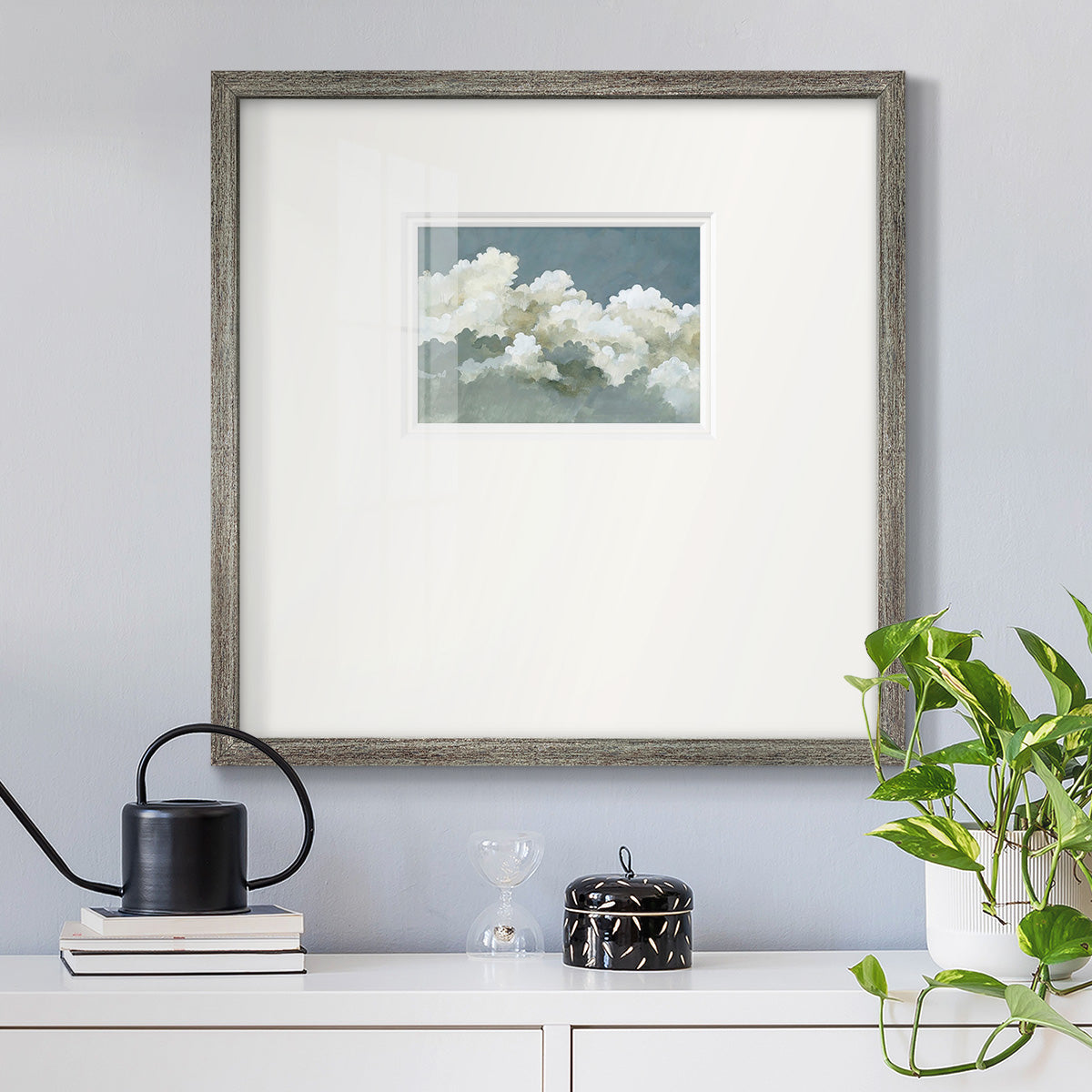 Big Clouds III Premium Framed Print Double Matboard