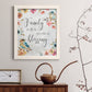 Spring Bird Blessing - Barnwood Framed Canvas Print
