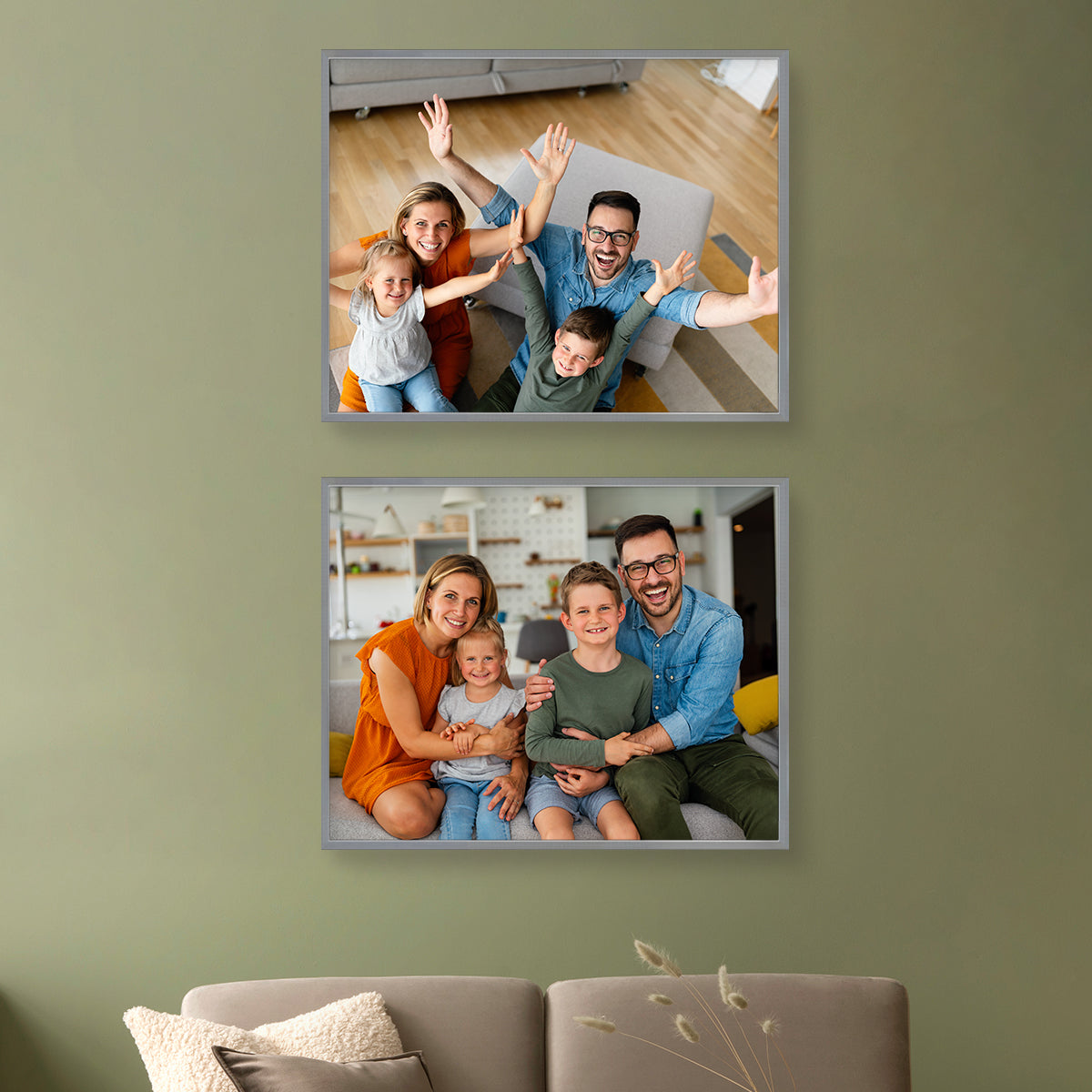 Set of 2 Restickable Custom Framed Photos - 28" x 22"