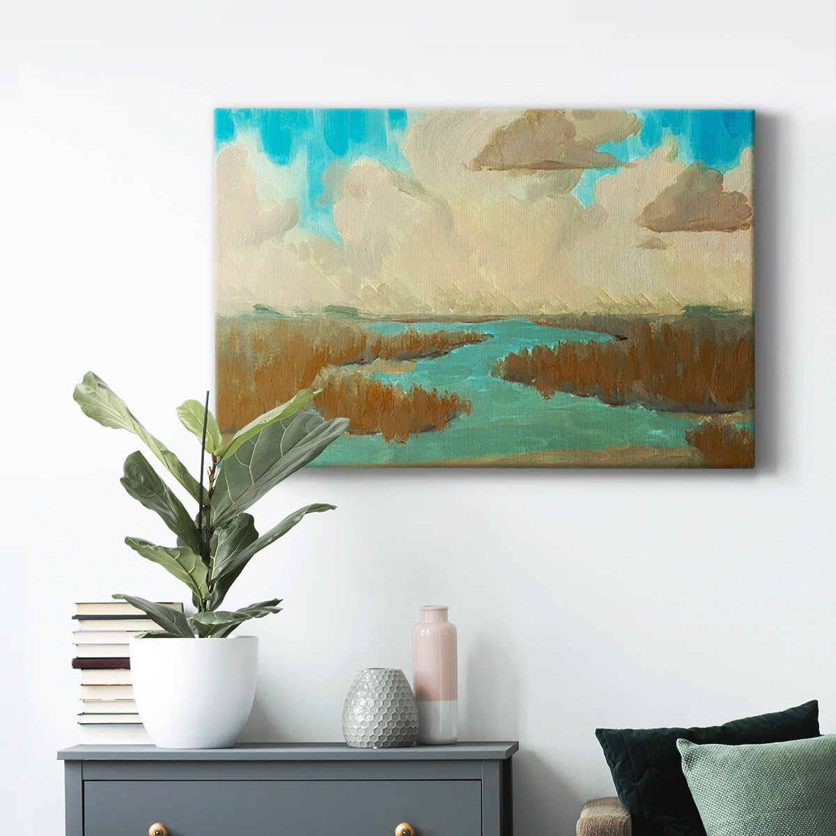 Fripp Island Water I Premium Gallery Wrapped Canvas - Ready to Hang