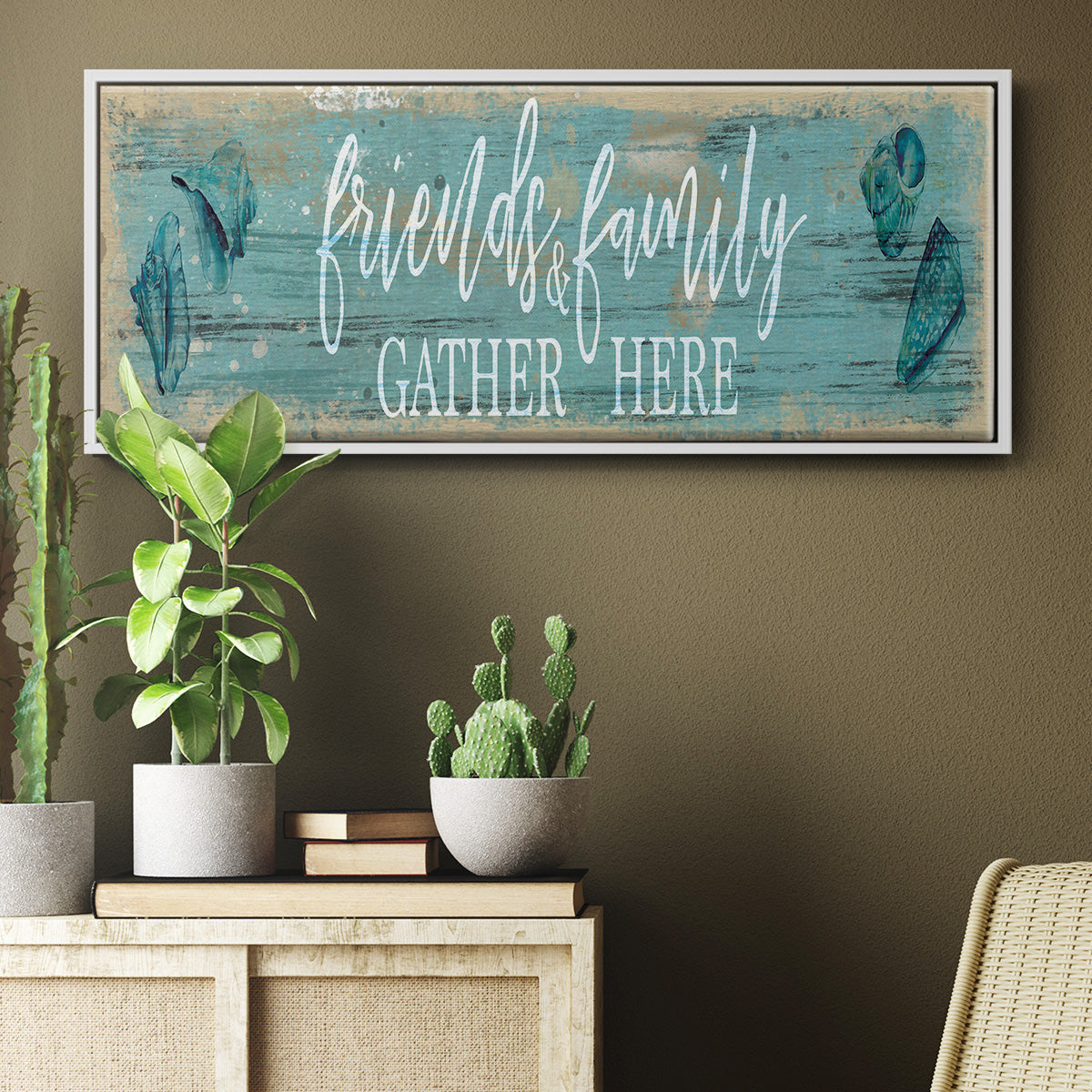Friends and Family - Floater Framed Canvas Print