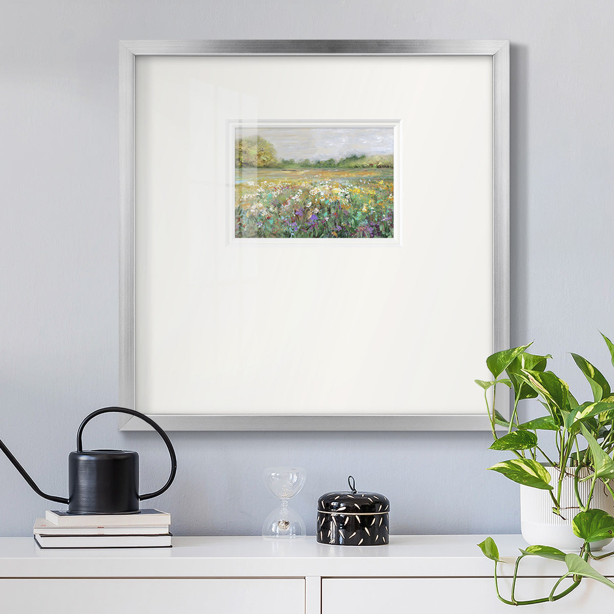 Country Meadow Premium Framed Print Double Matboard