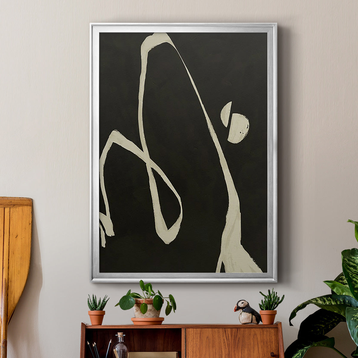 Neutral Spring II - Modern Framed Canvas Print