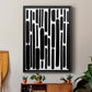 Shuffle I - Modern Framed Canvas Print